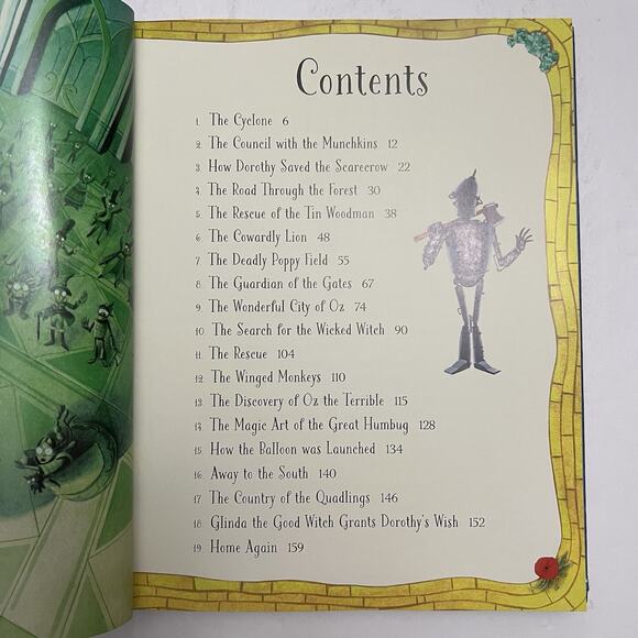 The Wonderful Wizard of Oz Hardcover Childrens Storybook By L Frank Baum - Picture 5 of 9